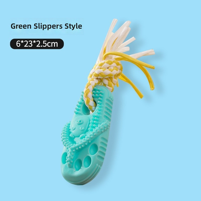 Cross-border dog bite toy slippers shape dog grinding stick tooth cleaning artifact bite-resistant pet toys wholesale - Image 10
