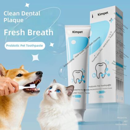 Pet Dog Toothpaste Probiotic Cleans Bad Breath, Whitens Teeth, Cleans Teeth, Teddy Pomeranian Corgi Universal Toothpaste for All Dogs