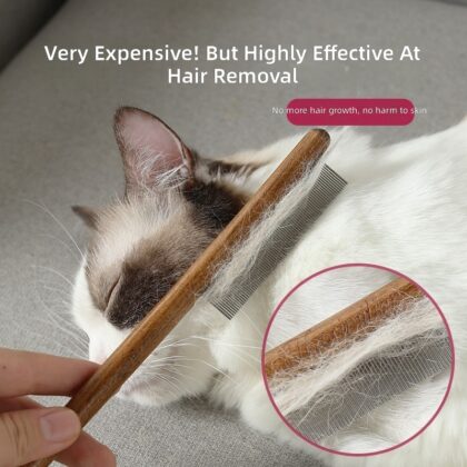 Pet log cat comb to float hair open knot comb clean long short hair cat comb rolled cat cat cleaning supplies