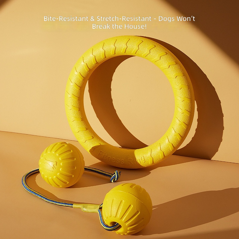 Dog Toy Floating Water with Rope Training Ball Outdoor Dog Training Dog Pull Ring Bite-resistant Molar Pet Ball in stock