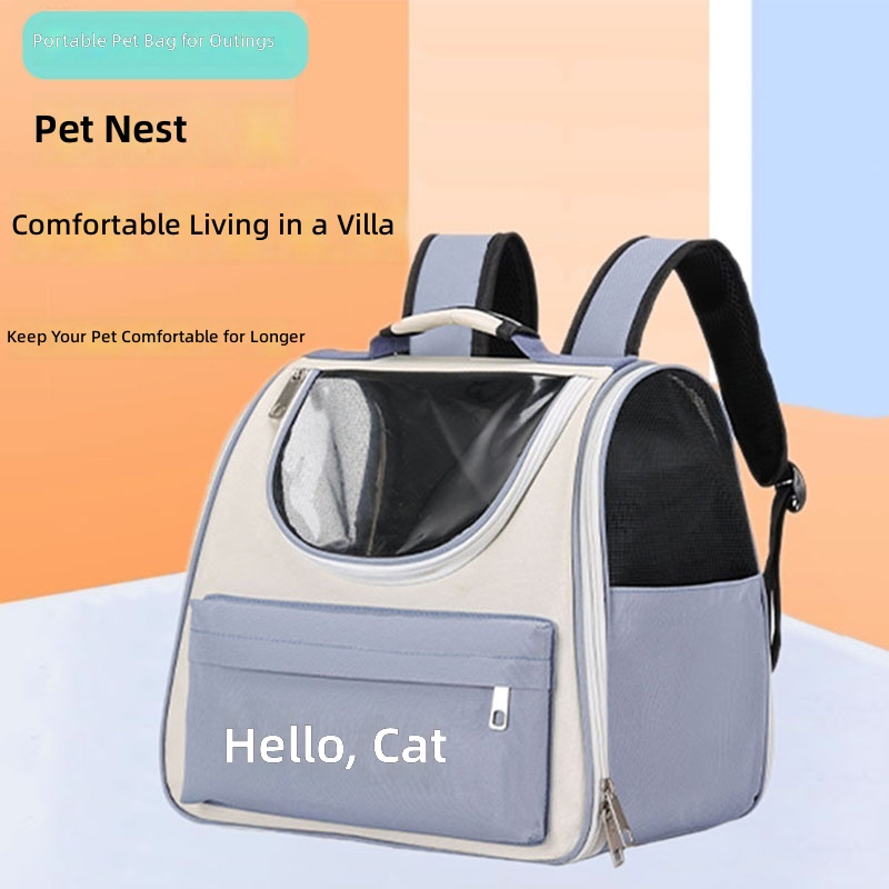 Cat Carrier Bag, Outdoor Backpack, Pet Carrier Bag, Portable Hand-Held Breathable Cat Bag, Large Capacity Pet Backpack