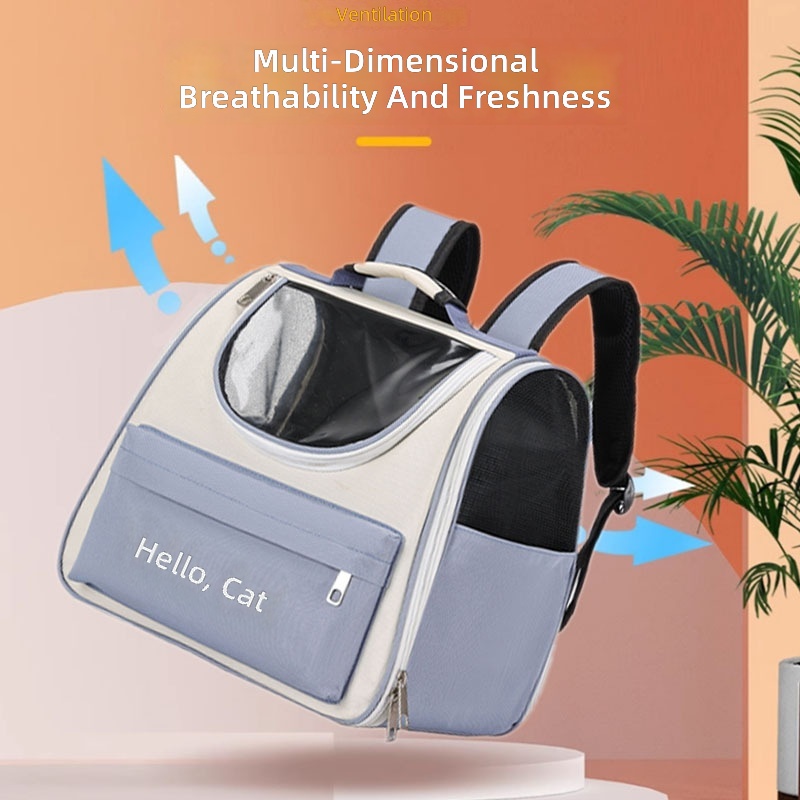 Cat Carrier Bag, Outdoor Backpack, Pet Carrier Bag, Portable Hand-Held Breathable Cat Bag, Large Capacity Pet Backpack - Image 2