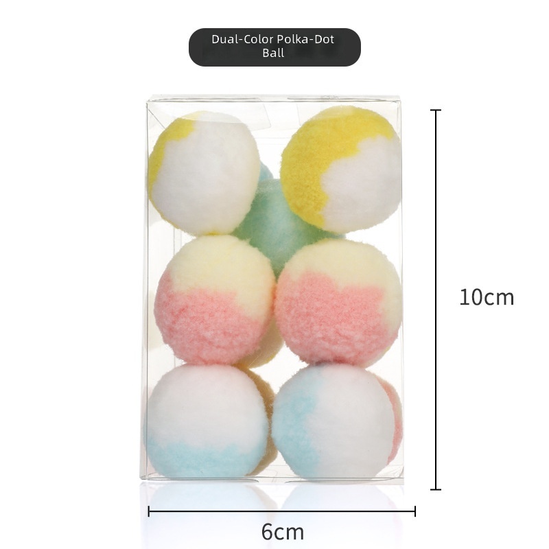 Cat Toy Self-Pleasure Ball to Relieve Boredom, Silent Plush Ball Cat Toy Doll to Accompany Cats and Pet Supplies - Image 6