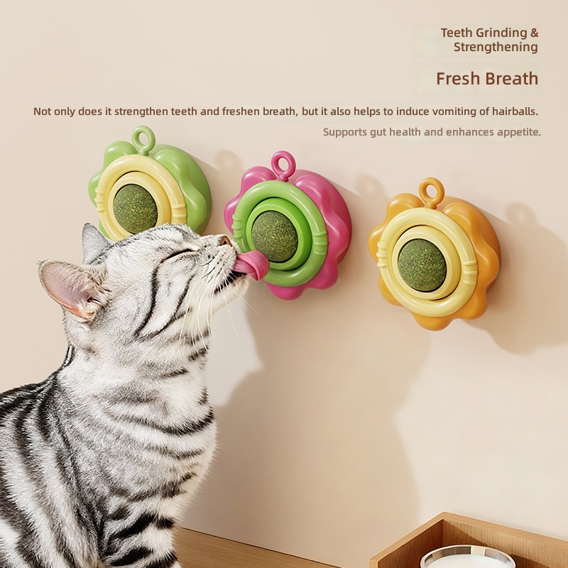 Catnip Ball Cat Toy Cat Grass Ball Licking Ball Kitten Self-Entertainment Relieve Boredom Cat Toy Cat Toy Wholesale