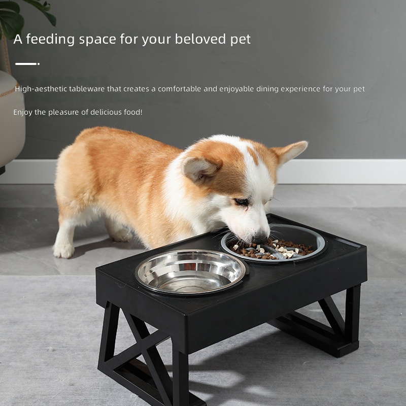 Factory direct sales Amazon cross-border dog basin stainless steel elevated bowl cat Dog Bowl feeder pet supplies wholesale - Image 2