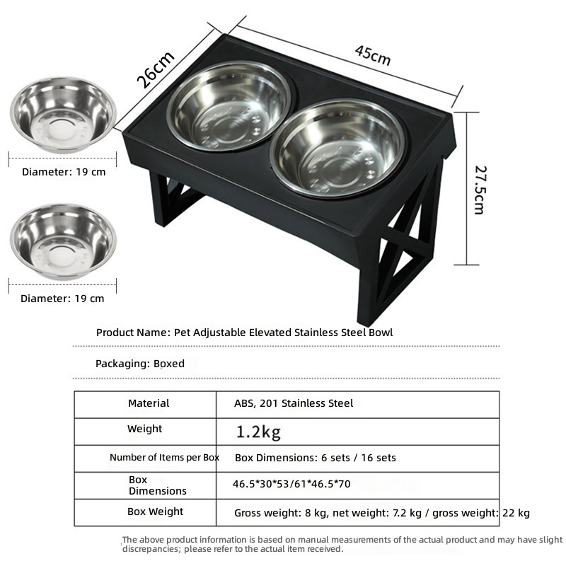 Factory direct sales Amazon cross-border dog basin stainless steel elevated bowl cat Dog Bowl feeder pet supplies wholesale - Image 8