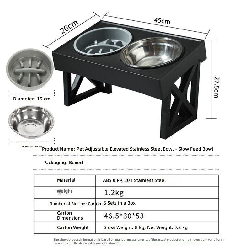 Factory direct sales Amazon cross-border dog basin stainless steel elevated bowl cat Dog Bowl feeder pet supplies wholesale - Image 9