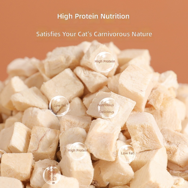 Pet Freeze-dried Snack Bucket Dried Fish and Chicken Granules Freeze-dried Dog Snack Food Mix Food Training Reward Snack Cat Food - Image 3