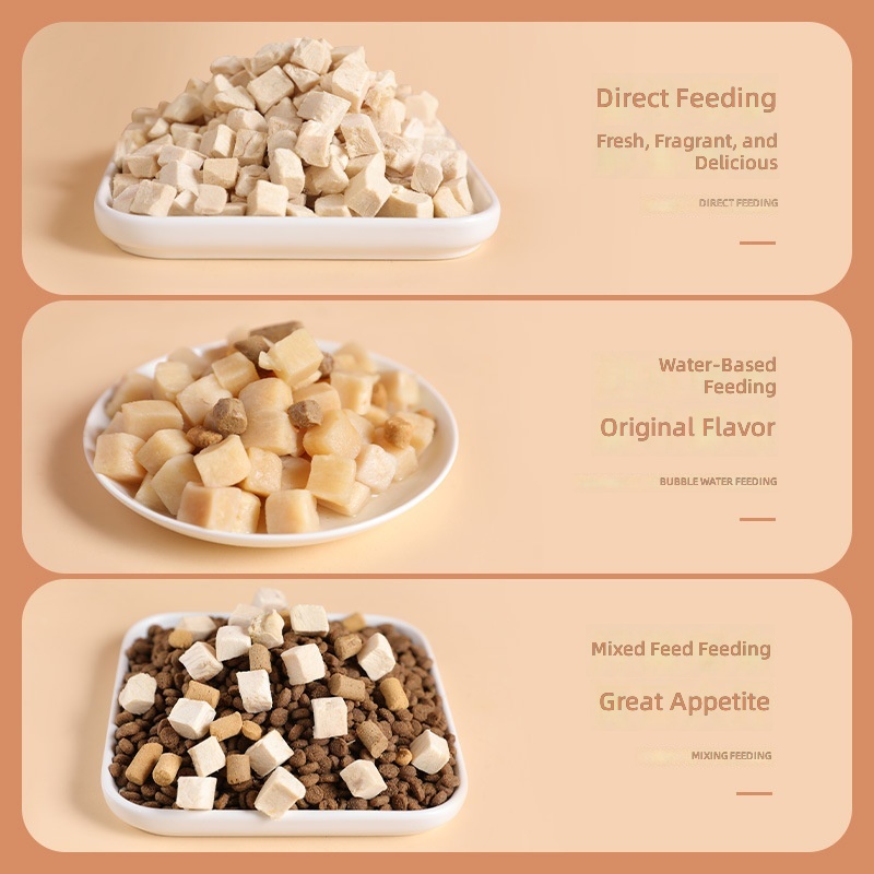 Pet Freeze-dried Snack Bucket Dried Fish and Chicken Granules Freeze-dried Dog Snack Food Mix Food Training Reward Snack Cat Food - Image 4