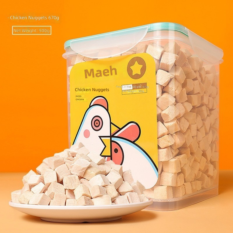 Pet Freeze-dried Snack Bucket Dried Fish and Chicken Granules Freeze-dried Dog Snack Food Mix Food Training Reward Snack Cat Food - Image 8