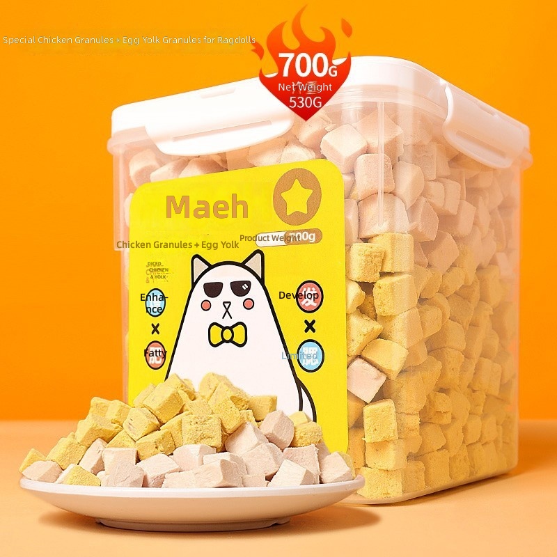 Pet Freeze-dried Snack Bucket Dried Fish and Chicken Granules Freeze-dried Dog Snack Food Mix Food Training Reward Snack Cat Food - Image 10