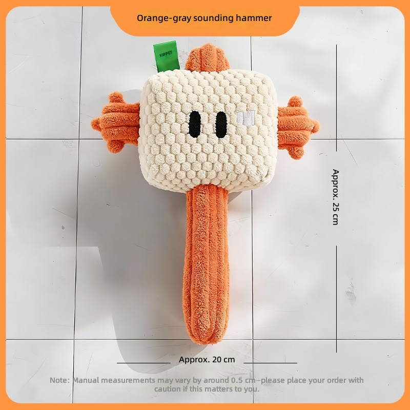 Pet Plush Hammer Toy, Self-Pleasure, Boredom Relief, Teeth Grinding, Bite-Resistant Plush Rope Knot, Sound-Making Puppy Tug-Of-War Pet Supplies - Image 7