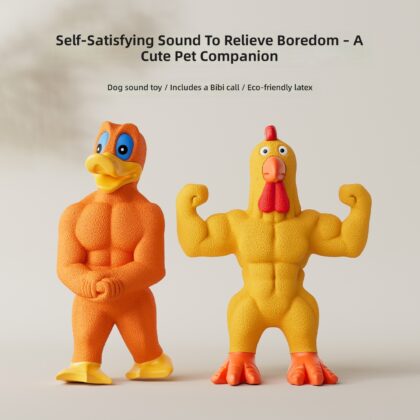 New Dog Self-Pleasure and Boredom Relief Toy Muscle Chicken and Duck Toy Golden Retriever Alaskan Medium and Large Dog Toy