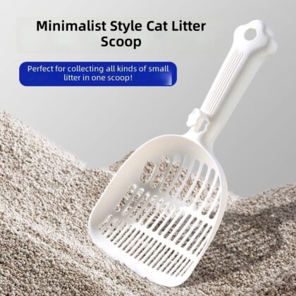 Large Cat Litter Shovel, Plastic Fine Hole Long Handle Shovel, Special Shovel for Cat Poop, Tofu Sand, Universal Pet Cleaning Supplies
