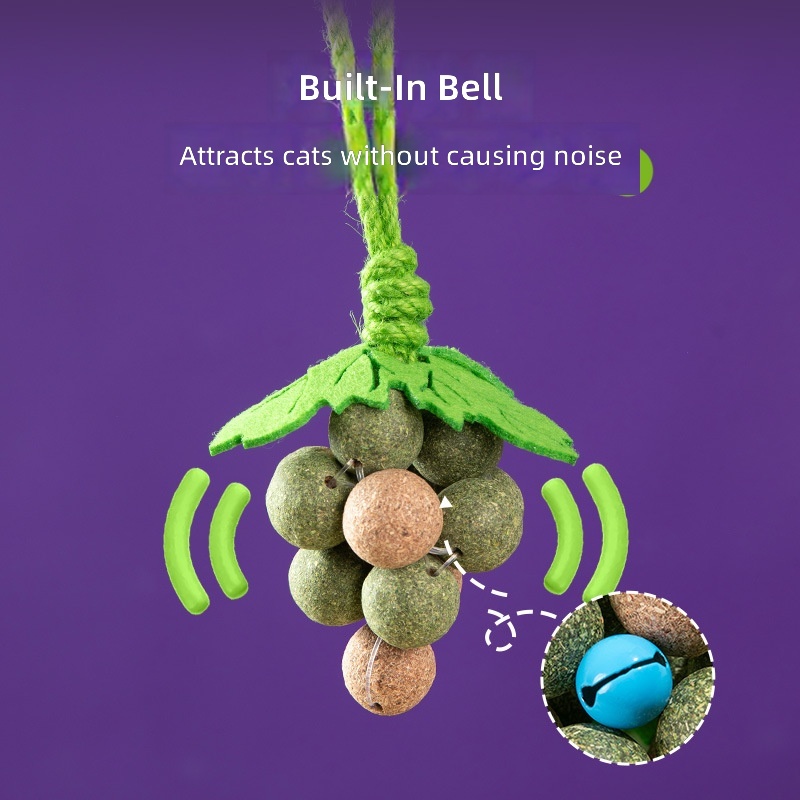 New Cat Toy Cat Grape Sui Sui Xiang Multi-Flavored Cat Mint Teeth Grinding Teeth Cleaning Self-Pleasure Play Pet Toy - Image 3
