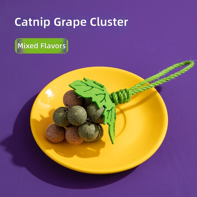 New Cat Toy Cat Grape Sui Sui Xiang Multi-Flavored Cat Mint Teeth Grinding Teeth Cleaning Self-Pleasure Play Pet Toy - Image 6