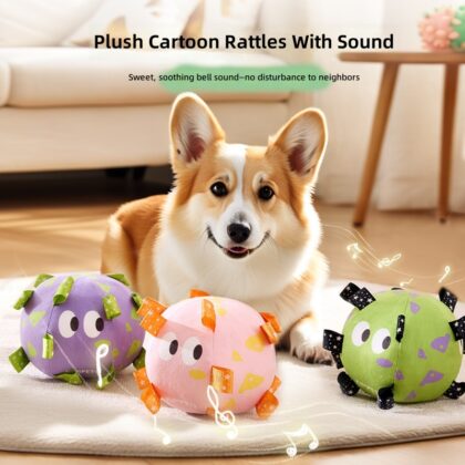 New dog football toy puppy tour training toy ball built-in bell pet ball supplies wholesale
