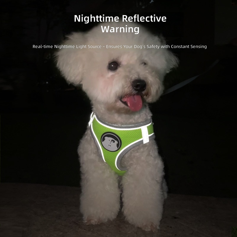 Cross-Border Pet Reflective Leash Harness Vest Type Anti-Breakaway Harness Breathable Cat and Dog Leash - Image 2