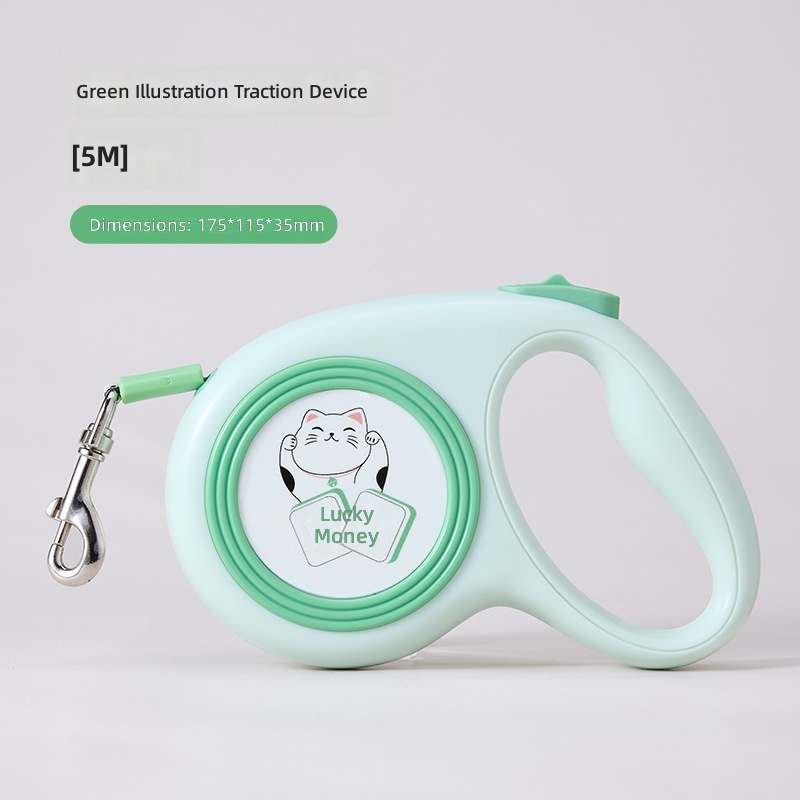 New Retractable Leash Cute Illustration Pattern Dog Leash Automatic Retractable Dog Leash Cross-Border Wholesale - Image 11