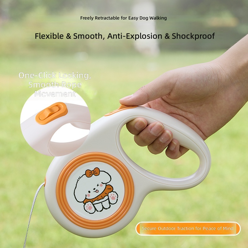 New Retractable Leash Cute Illustration Pattern Dog Leash Automatic Retractable Dog Leash Cross-Border Wholesale - Image 3
