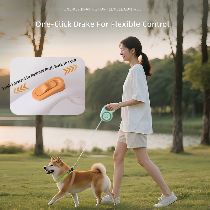 New Retractable Leash Cute Illustration Pattern Dog Leash Automatic Retractable Dog Leash Cross-Border Wholesale - Image 4