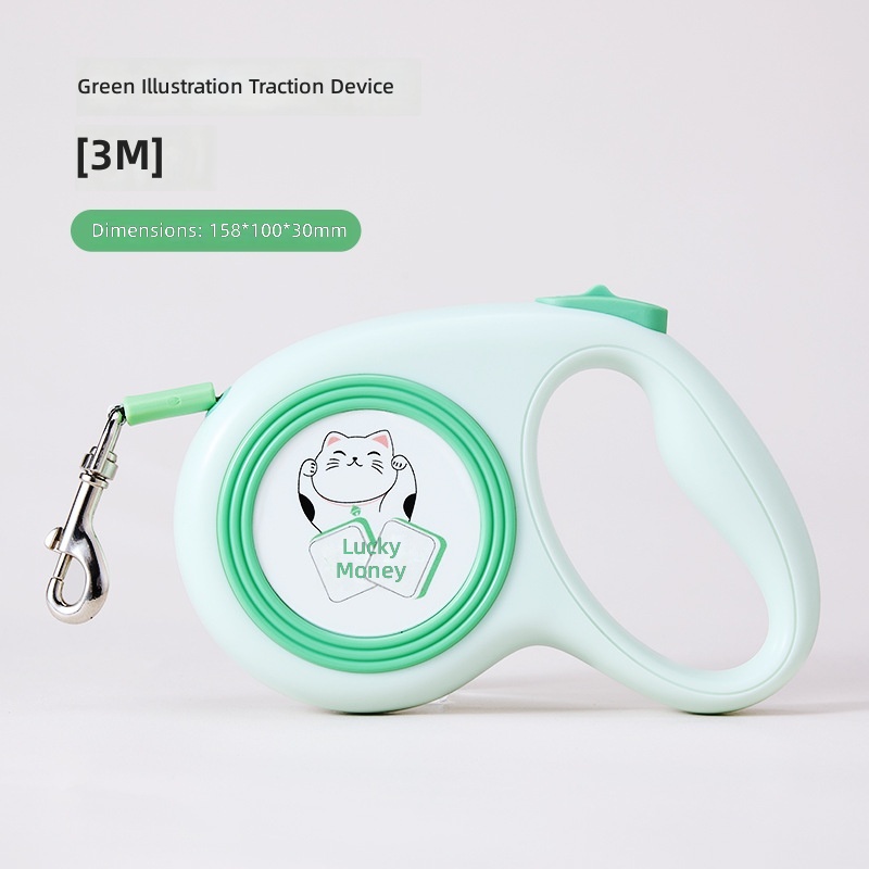 New Retractable Leash Cute Illustration Pattern Dog Leash Automatic Retractable Dog Leash Cross-Border Wholesale - Image 9