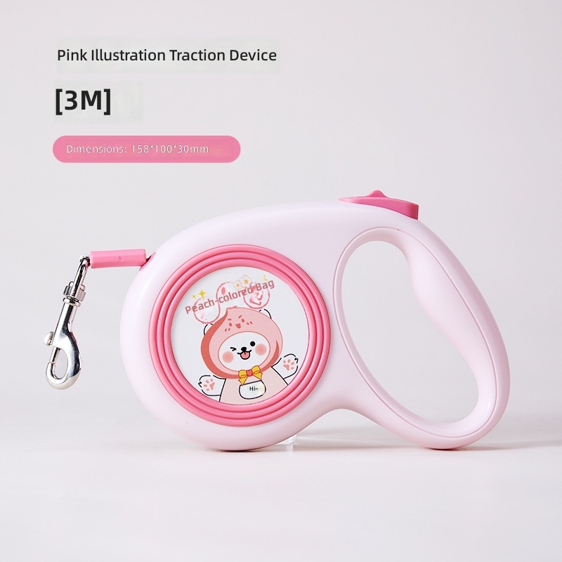 New Retractable Leash Cute Illustration Pattern Dog Leash Automatic Retractable Dog Leash Cross-Border Wholesale - Image 10