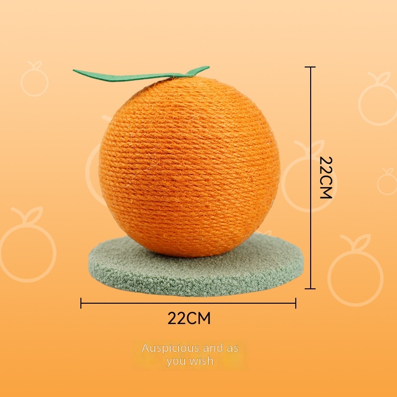 Cat scratch board sisal ball fruit toys small and medium cat claw grinding supplies from hi grinding toy in stock wholesale - Image 6