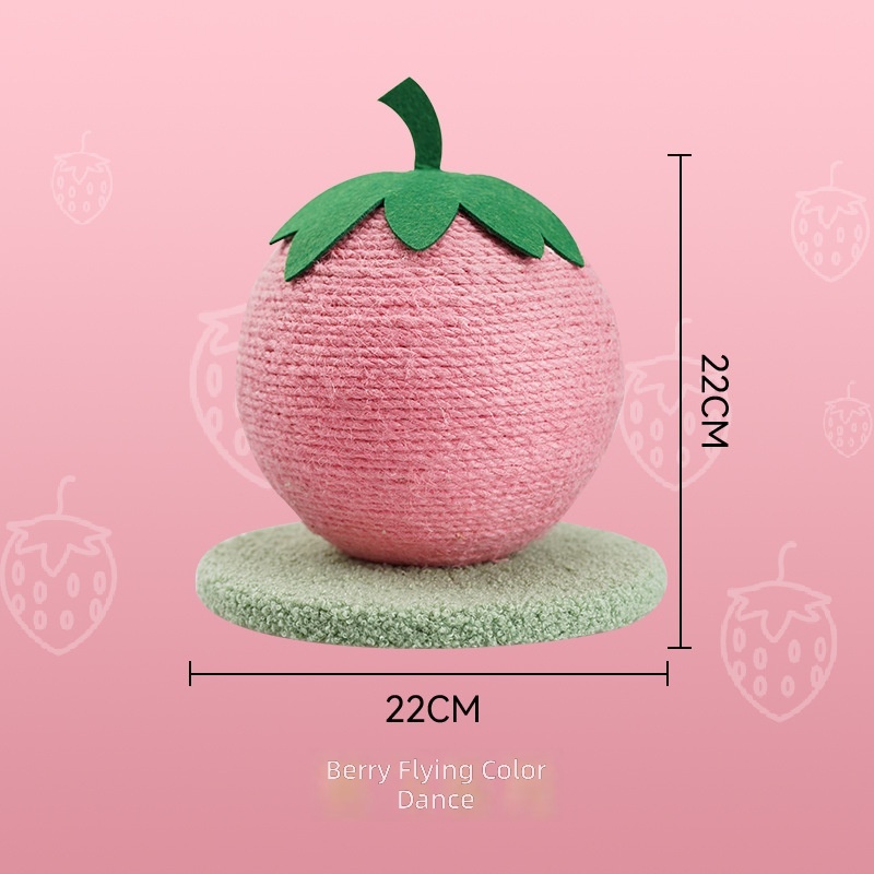 Cat scratch board sisal ball fruit toys small and medium cat claw grinding supplies from hi grinding toy in stock wholesale - Image 7