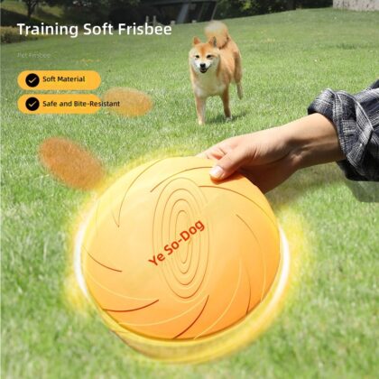 Cross-border new dog Frisbee pet toy multi-color Frisbee dog bite-resistant floating training outdoor pet supplies