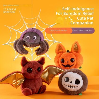 Cross-Border Amazon Dog Sounding Toy Halloween Plush Doll Self-Pleasure and Boredom Relief Artifact Bite-Resistant Teething Toy