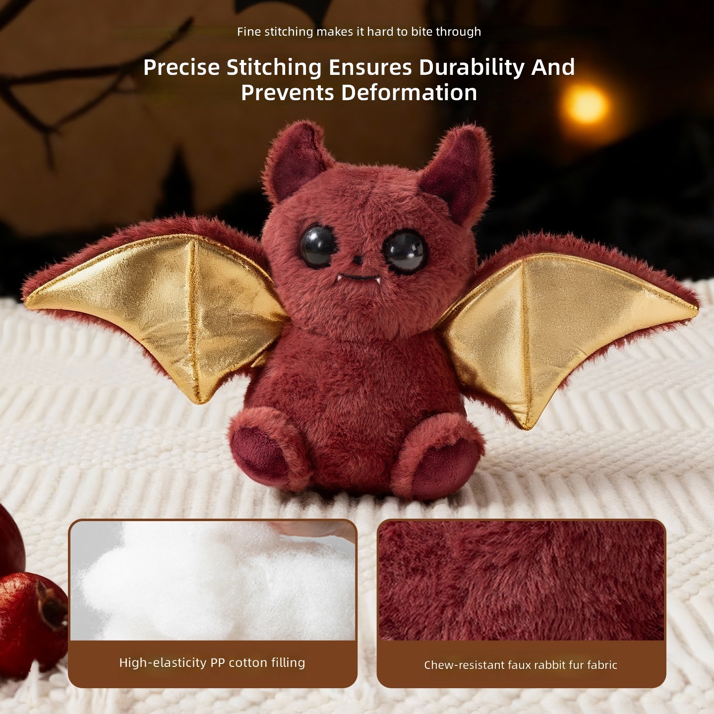 Cross-Border Amazon Dog Sounding Toy Halloween Plush Doll Self-Pleasure and Boredom Relief Artifact Bite-Resistant Teething Toy - Image 2