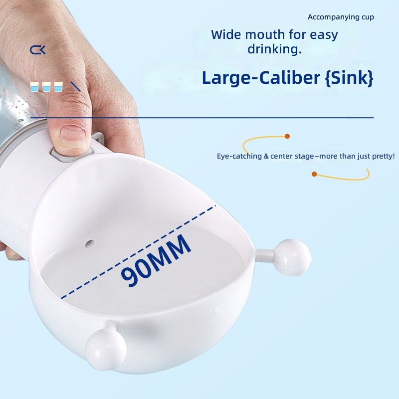 Dogs and Cats Go Out Water Cup Portable Accompaniment Cup Dog Walking Water Bottle Drinking Water Feeding Water Drinking Device Pet Supplies - Image 2