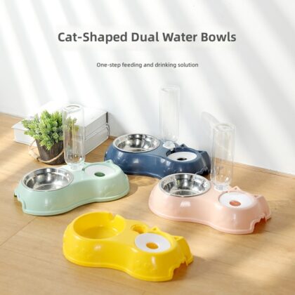 Pet supplies automatic feeding water feeder cat drinking water device automatic water renewal floating bowl cat bowl dog bowl wholesale