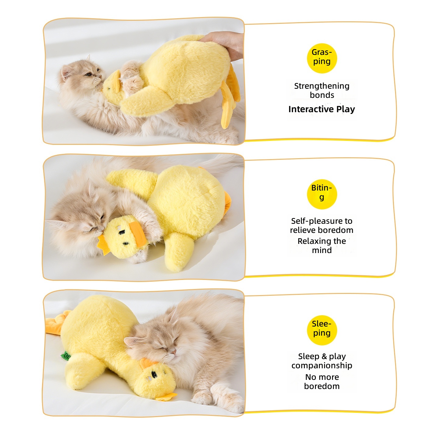 Cat Toy Self-Entertainment Boredom Relief Durable Chew-Resistant Crinkle Paper Sound-Making Plush Companion Toy Pet Supplies Cat Teaser Wand - Image 4