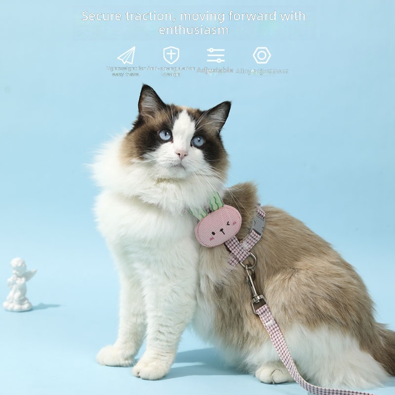 Pet Leash Little Bee Cat Harness Summer High-Looking Cat Chain Small and Medium-Sized Dog Walking Cat and Dog Leash