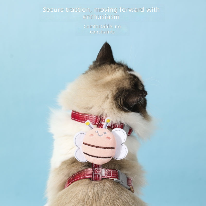 Pet Leash Little Bee Cat Harness Summer High-Looking Cat Chain Small and Medium-Sized Dog Walking Cat and Dog Leash - Image 4