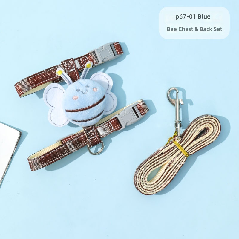 Pet Leash Little Bee Cat Harness Summer High-Looking Cat Chain Small and Medium-Sized Dog Walking Cat and Dog Leash - Image 6