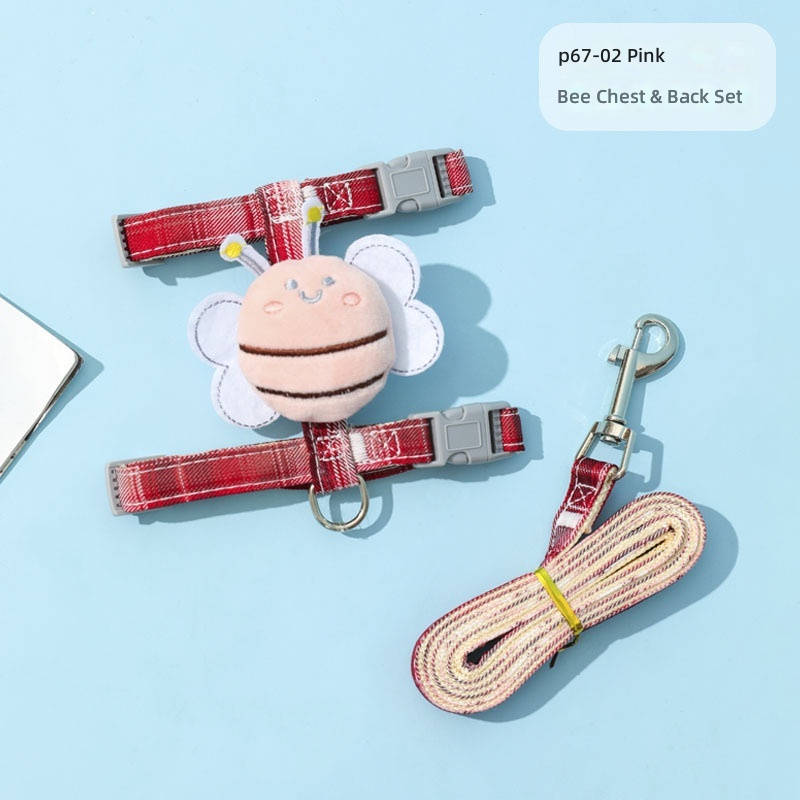 Pet Leash Little Bee Cat Harness Summer High-Looking Cat Chain Small and Medium-Sized Dog Walking Cat and Dog Leash - Image 7