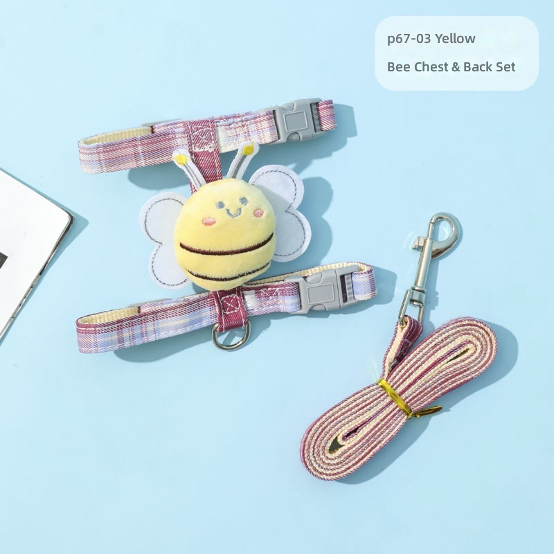 Pet Leash Little Bee Cat Harness Summer High-Looking Cat Chain Small and Medium-Sized Dog Walking Cat and Dog Leash - Image 8