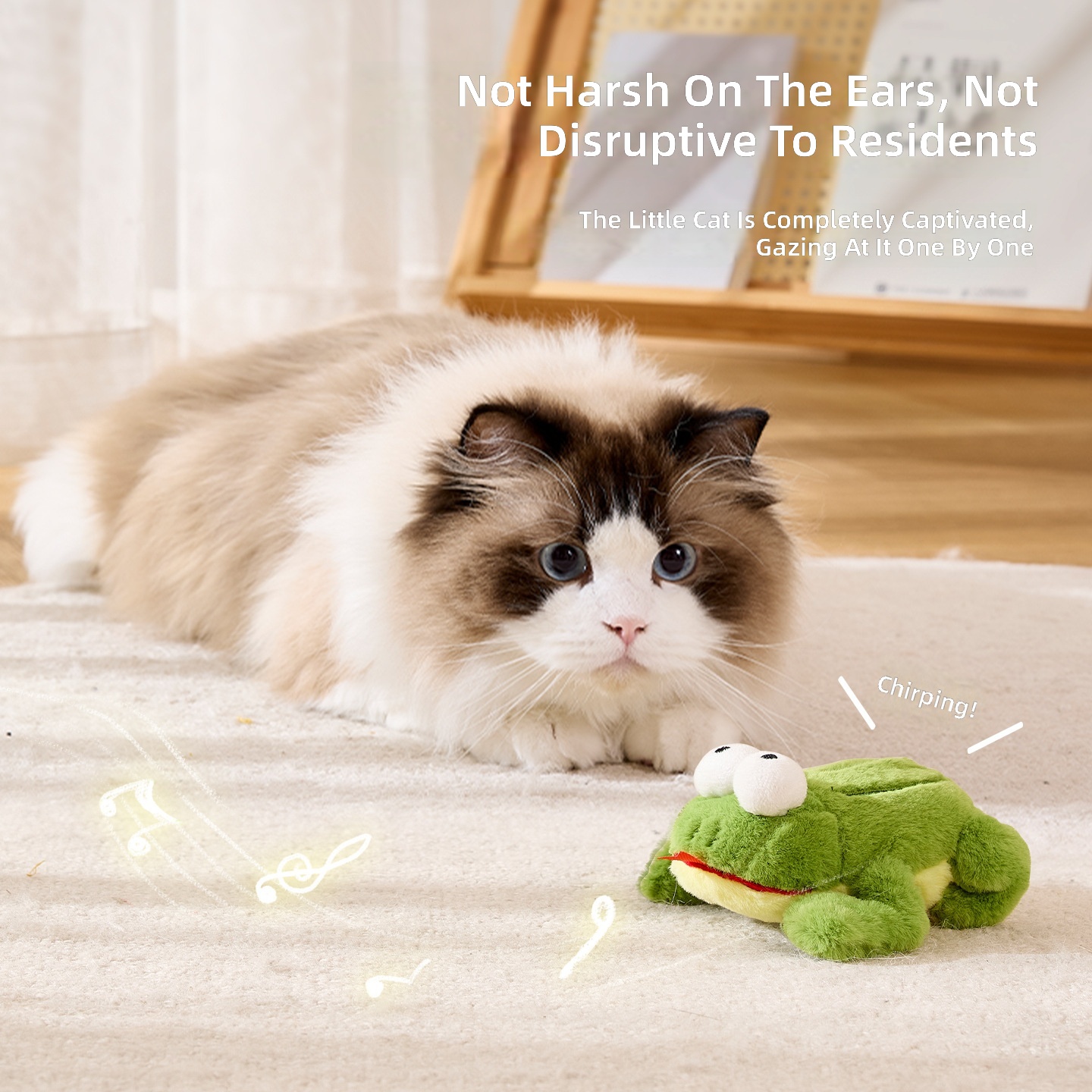 Electric Cat Toy, Self-Pleasure and Boredom Relief Artifact, Small Frog Sounding Cat Toy Ball, Automatic Cat Teasing Stick, Cross-Border Wholesale - Image 2