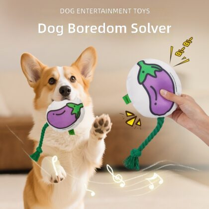 Creative Vegetable Series Dog Fabric Sound Toys Self-Happiness and Boredom Relief Companion Cotton Rope Dog Toys Cross-Border Wholesale
