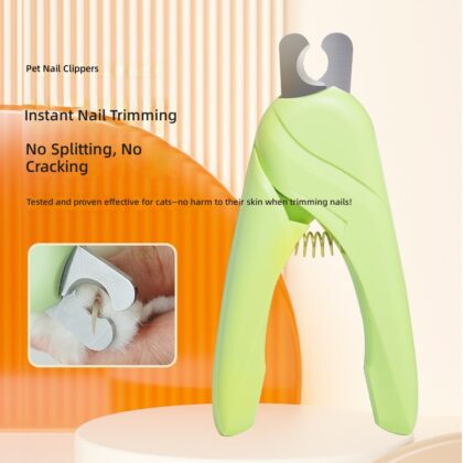 Cute Cat Accessories Green Nail Scissors Stainless Steel Cutter