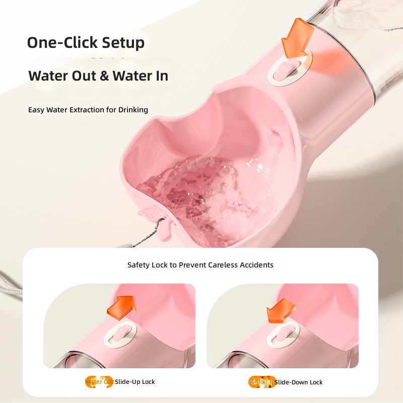Dog Out Water Cup Portable Pet Outdoor Water Drinker Water Feeder Dog Walking Water Bottle Dog Drinking Water Artifact - Image 3