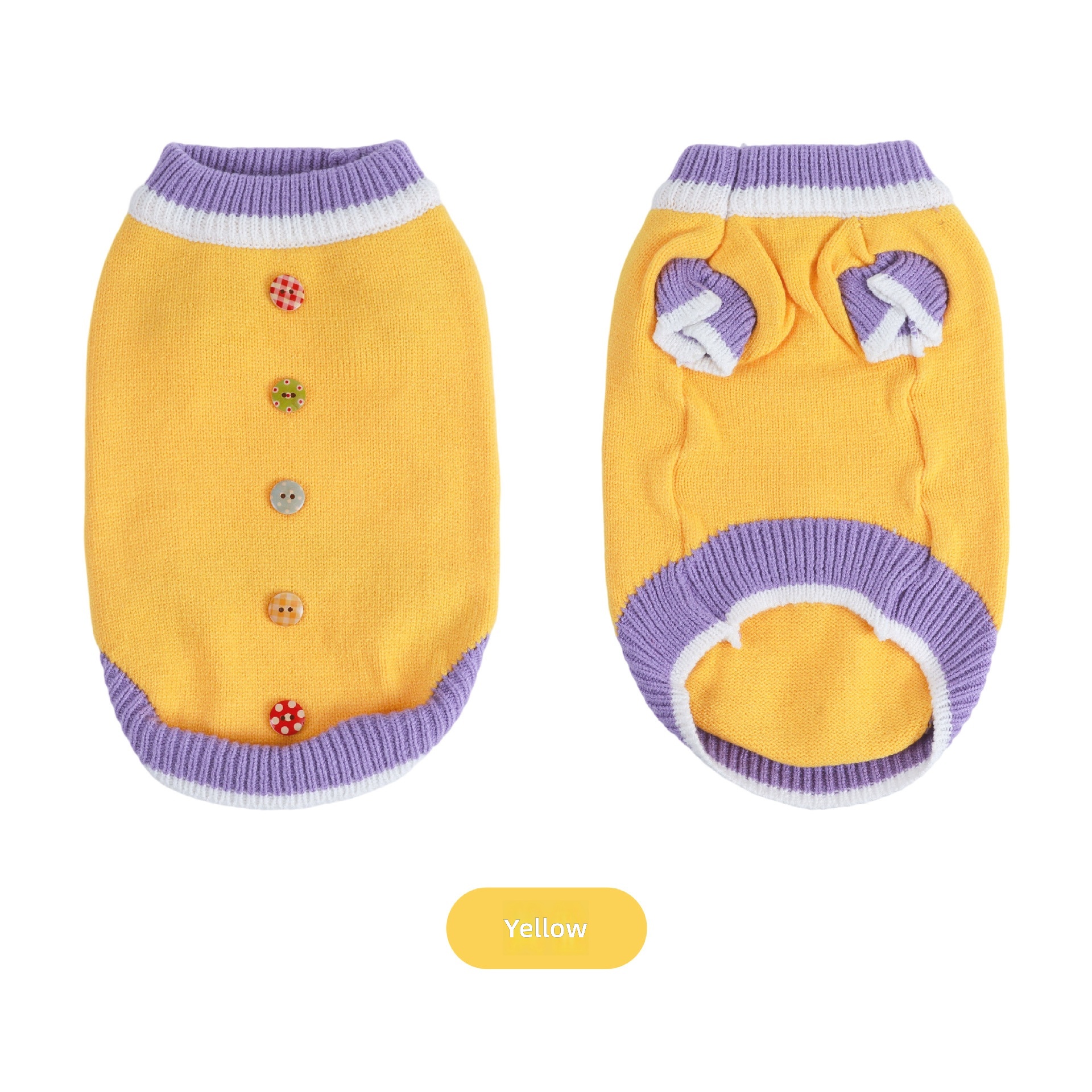 High-End Pet Clothes, Autumn and Winter New Knitted Dog Clothes, Pet Sweaters, Casual Warm Cardigans, Pet Clothing