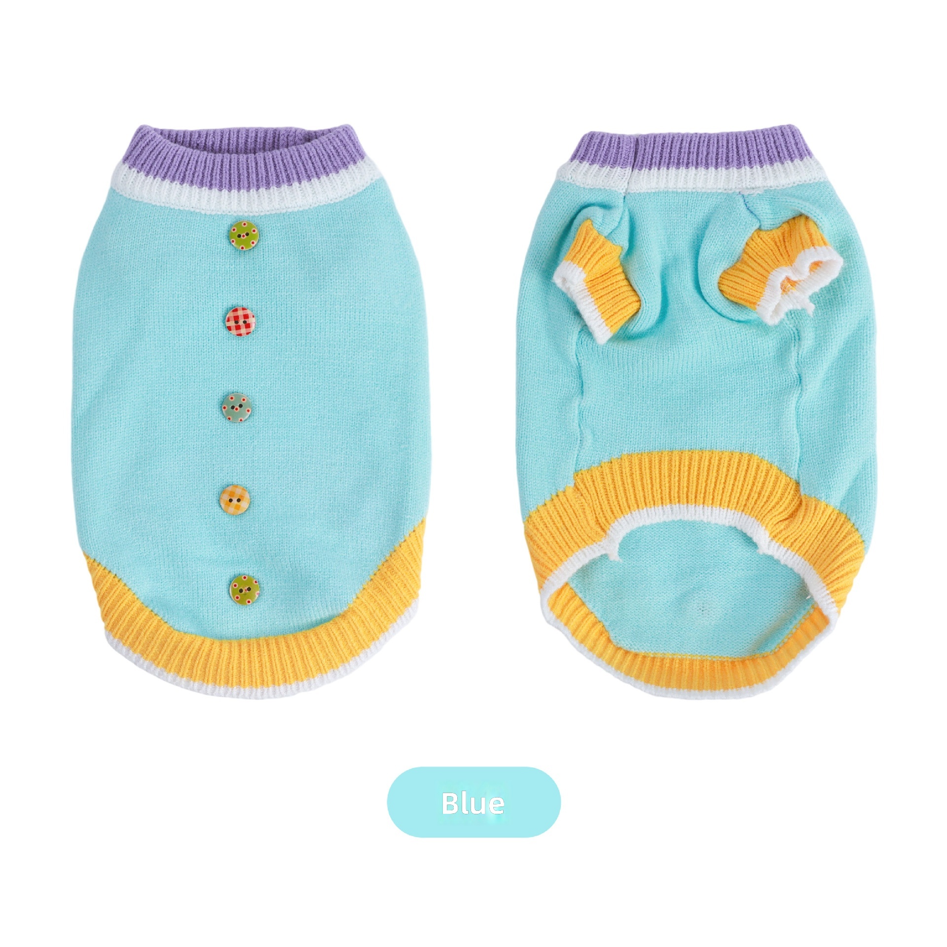 High-End Pet Clothes, Autumn and Winter New Knitted Dog Clothes, Pet Sweaters, Casual Warm Cardigans, Pet Clothing - Image 2