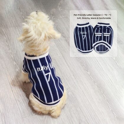 Pet Clothes, High-End Knitted Sweaters, Small and Medium-Sized Dog Clothing, Cat Clothing, Sporty Style, Dog Winter Warmth