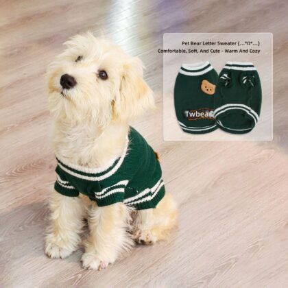 Spot Cross-Border Popular Pet Sweaters, Dog Clothing, Cat Clothes, Bear Pattern Knitted High Elastic Autumn and Winter Styles