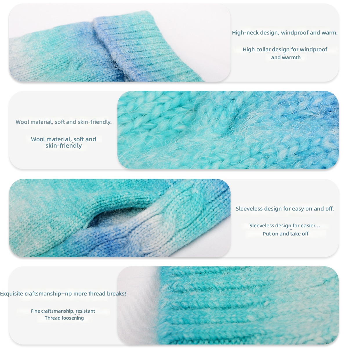 New pet towel warm dog clothes cat autumn and winter warm comfortable two-legged pet sweater puppy sweater - Image 5