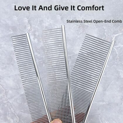 FP In-line Comb Air Prey Telescoping Wand Stainless Steel Dog Grooming Tool